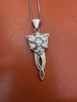 925 Silber Anhänger mit Kette – Zirkonia Schmuck