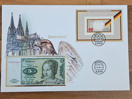 Notenbrief Bankfrische 5-Deutsche-Mark aus Deutschland