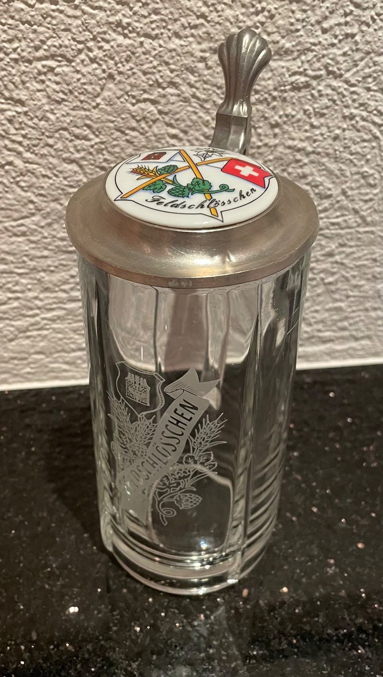 Bicchieri: Vintage Bierkrug Feldschlösschen – Usato da Niederweningen venduto da baghirac