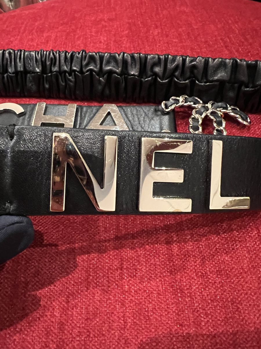 Chanel Cinture: Chanel Stretch Gürtel schwarz Gr. 90 – Usato da Kilchberg ZH venduto da Lisavivienne 4