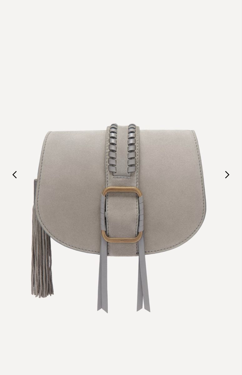Ba&Sh Borse da donna: Sac Ba&sh en daim gris taupe – Usato da Genève venduto da Chi1206