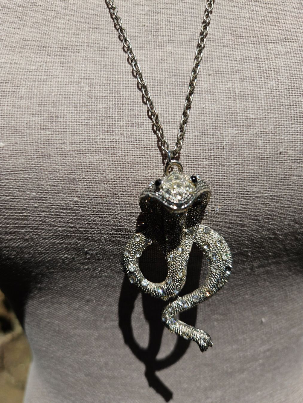 Catenine: Echt Silber Kette mit Schlangenanhänger – Usato da Gränichen venduto da Zmoonlight 1