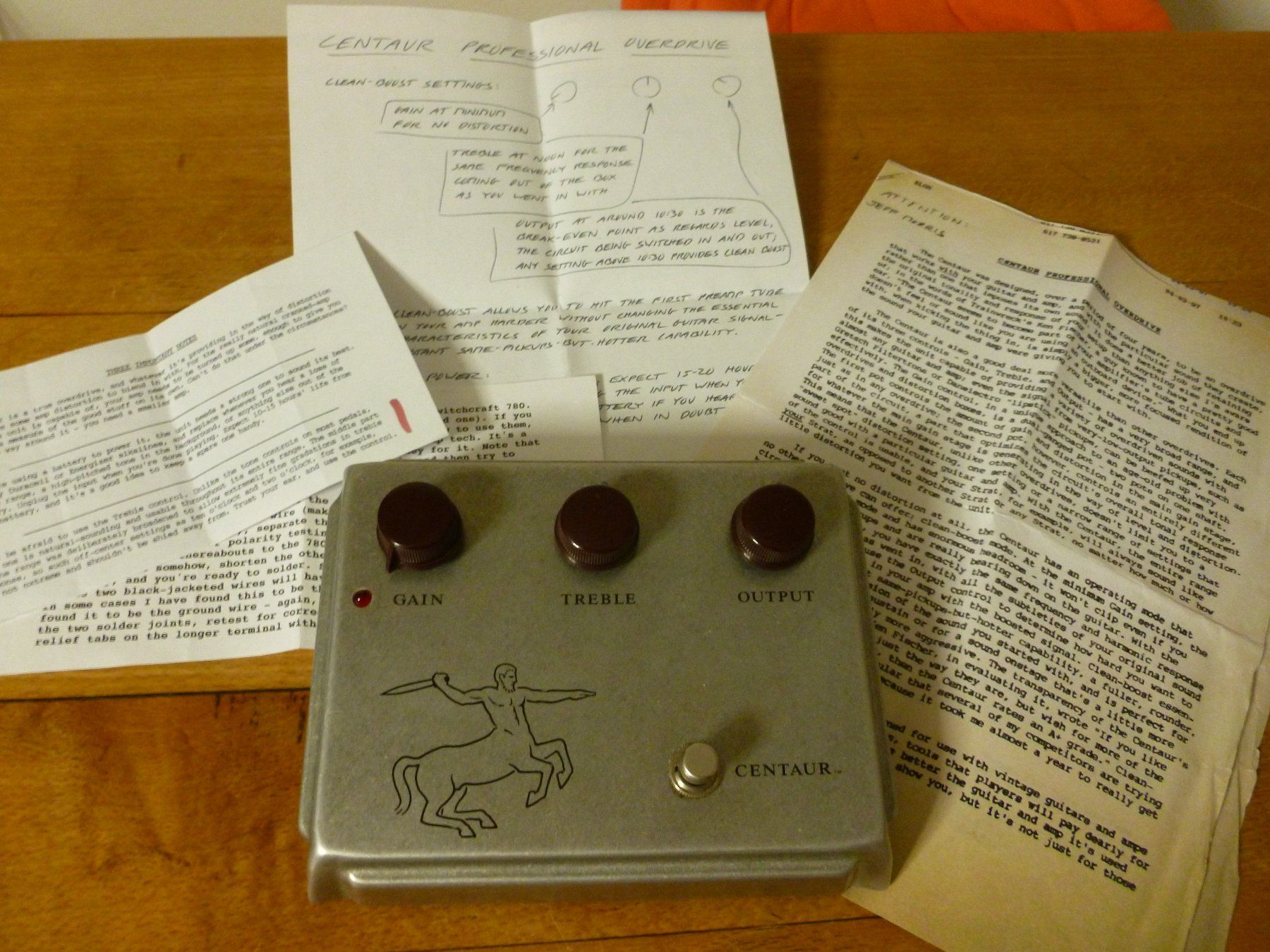 Strumenti musicali: EARLY KLON CENTAUR PROFESSIONAL SILVER HORSIE S4XX OVERDRIVE – Usato da Bremgarten b. Bern venduto da clash93 4