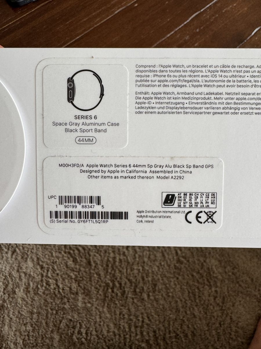 Apple Smartwatch: Apple Watch Series 6 – Nuovo (secondo la descrizione) da Luzern venduto da raquel.m 3
