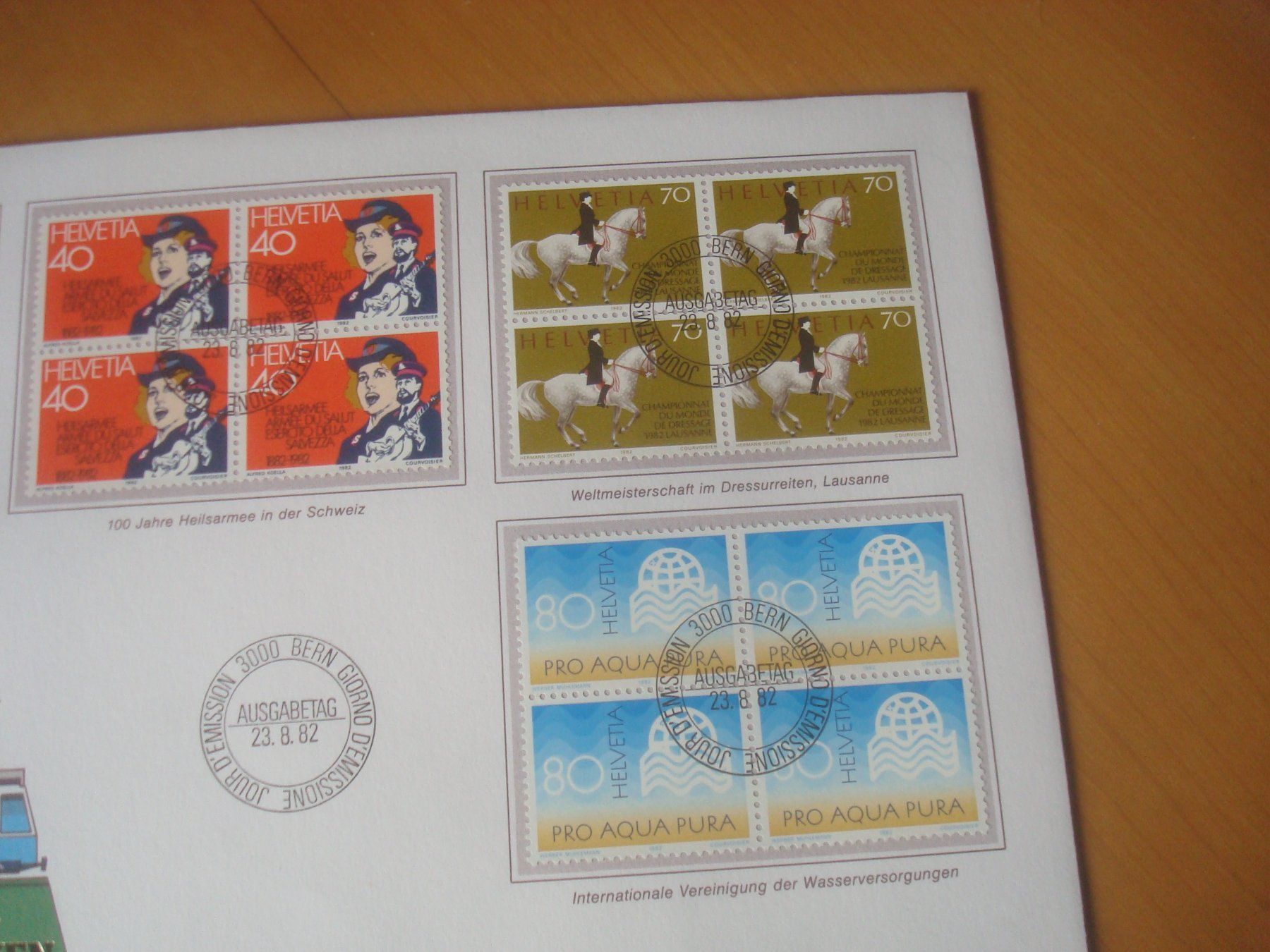 Alle Briefmarken: 1982 schöner Grossbrief Schweiz – Gebraucht aus Gordola von Polentaefung 3