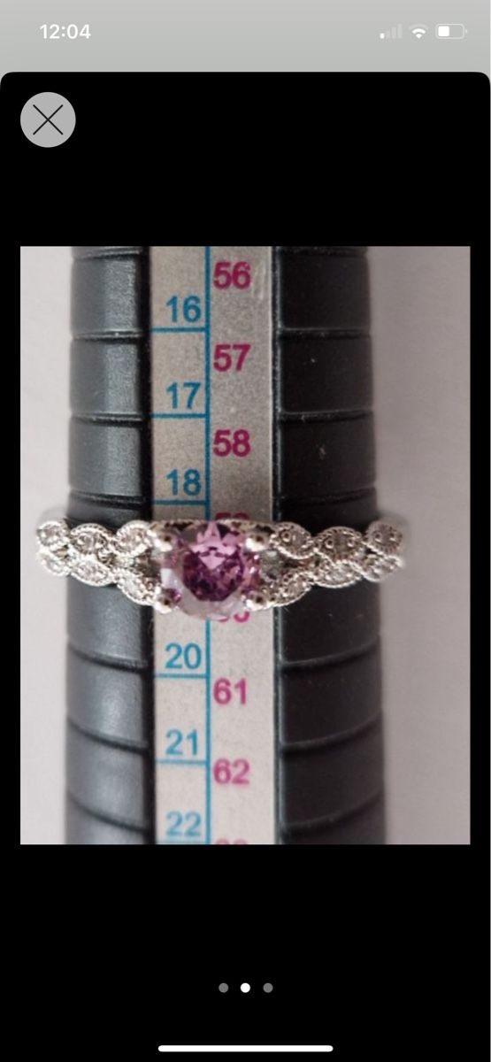 Anelli: Eleganter Ring 925 versilbert mit Amethyst Gr 59 – Nuovo (secondo la descrizione) da Rüti ZH venduto da kar_xx9l 2