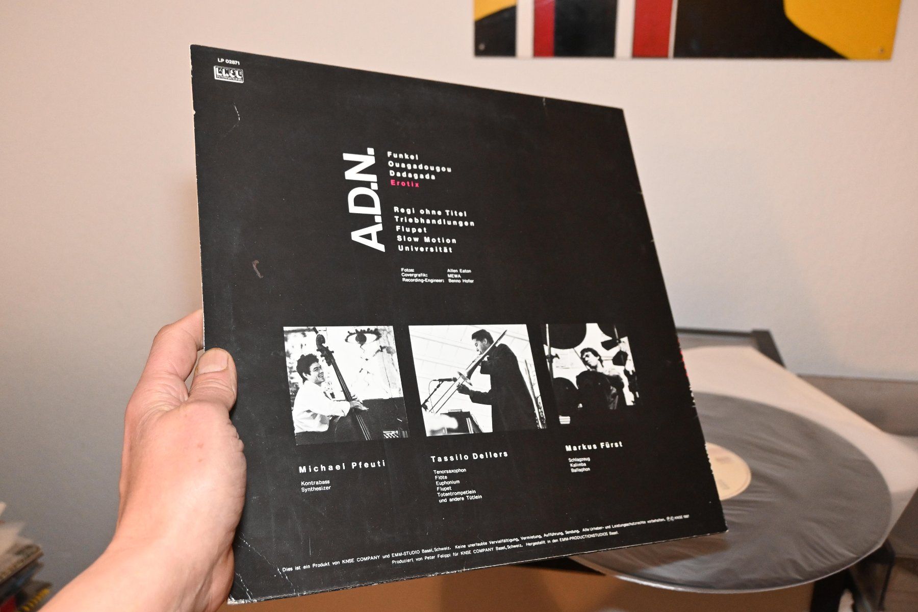 Schallplatten: CH contemporary 1987 A.D.N. – Eroti** VG+/ EX- – Gebraucht aus Pfaffhausen von mono_rec 2