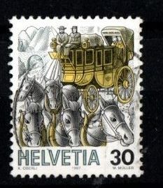 Tutti i francobolli: 1986/89 - Postkutsche – Usato da Schaffhausen venduto da poststamp