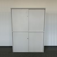 Lista Office LO Storage Schiebetür-Aktenschrank 6-OH - Weiss