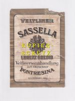 Etikette - Veltliner Sassella (Gredig, Pontresina) /bd