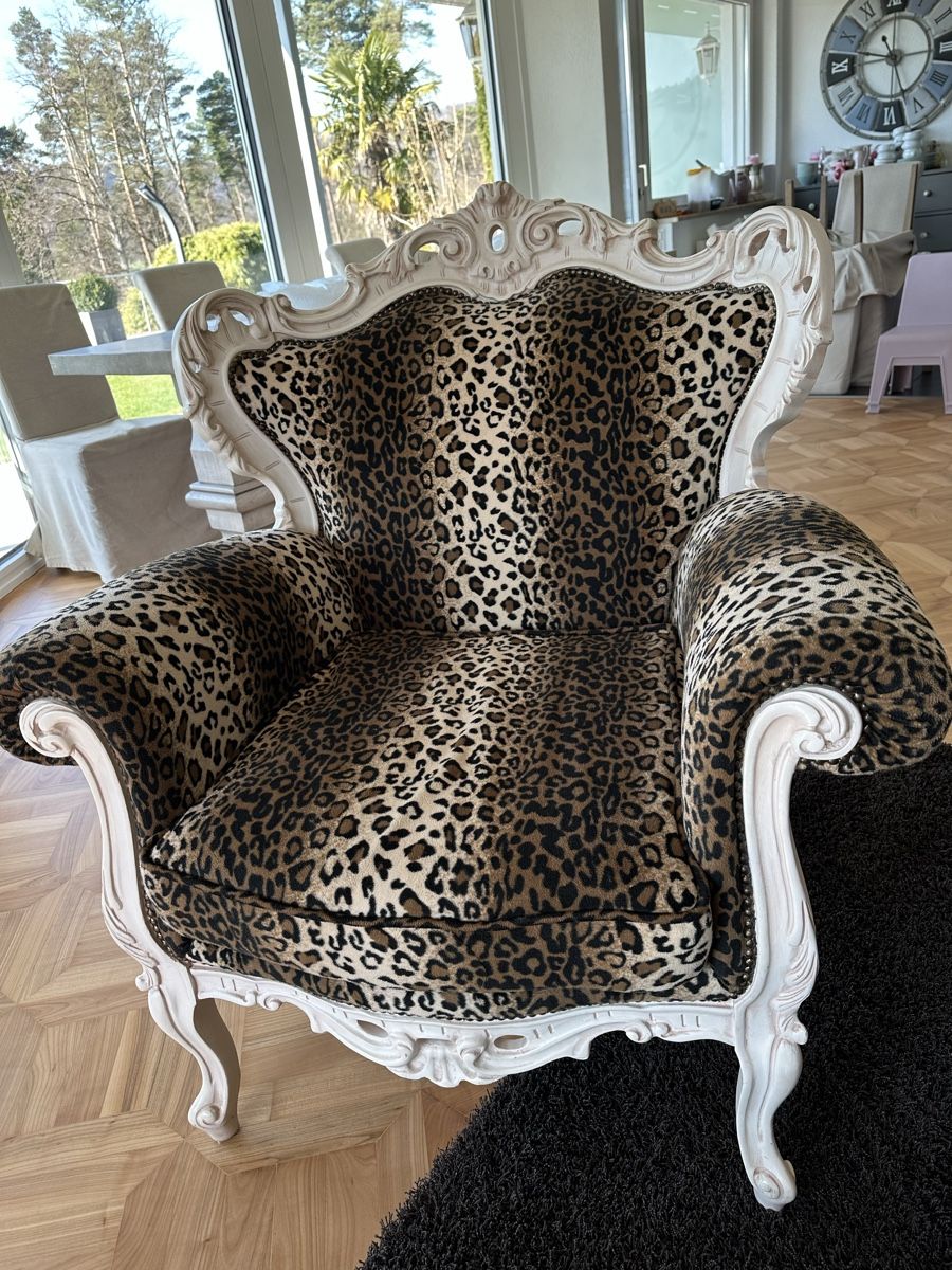 Poltrone: Wohnzimmer Leopardensessel 2x – Usato da Lupsingen venduto da New-Haven 4