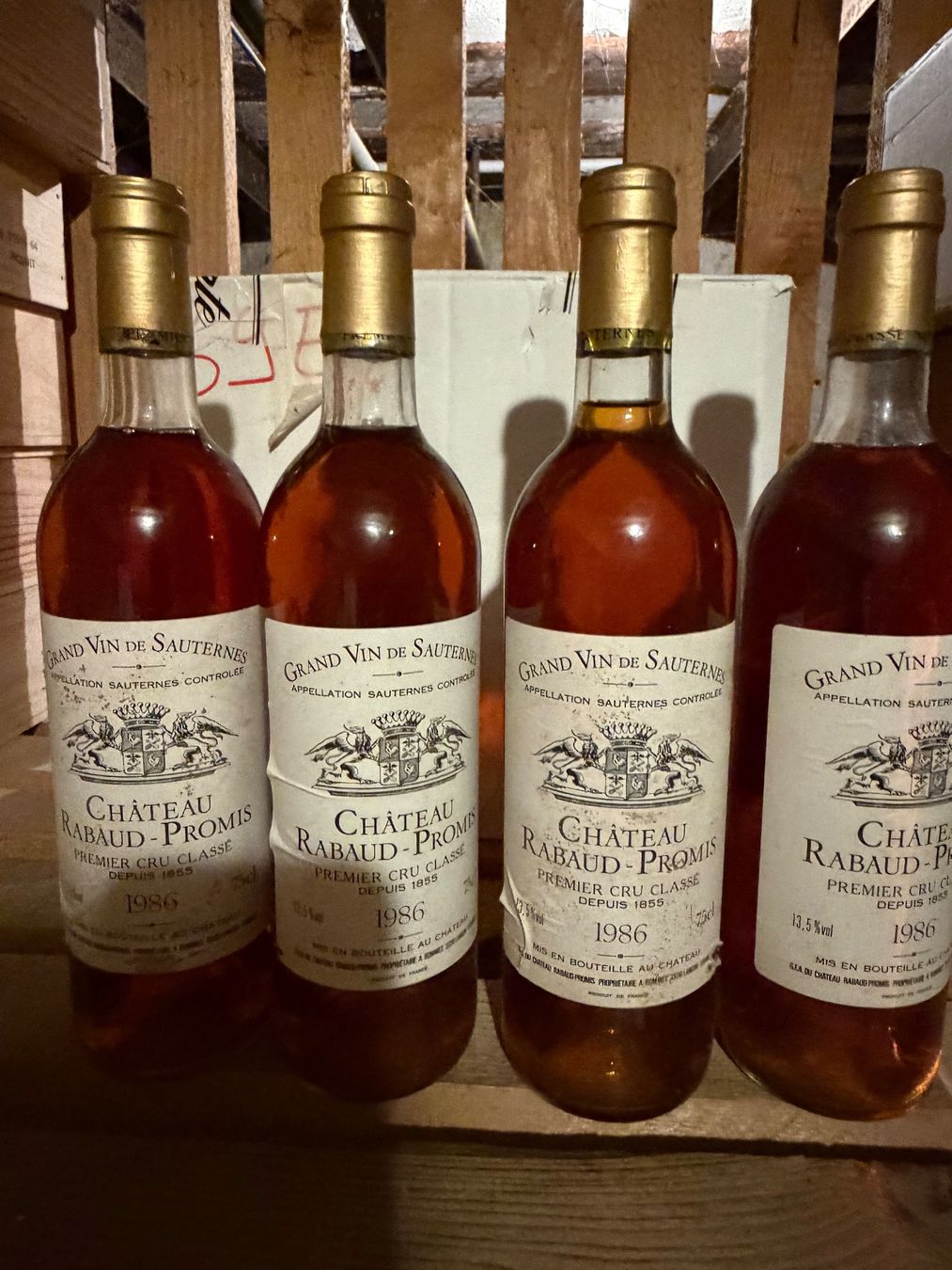 Vins: SUPERBE SAUTERNES Château Rabaud-Promis 1986 – Neuf (Voir description) à Roche VD par avediscipule 6