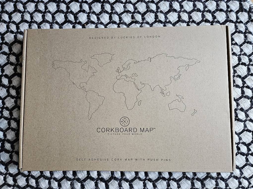 Landkarten & Atlanten: Weltkarte Kork corkboard map – Gebraucht aus Solothurn von bonivii