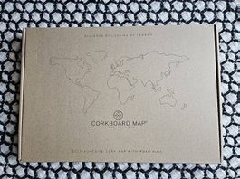 Weltkarte Kork corkboard map