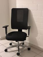 Ergonomischer Bürostuhl mit verchromtem Stahlfuß
