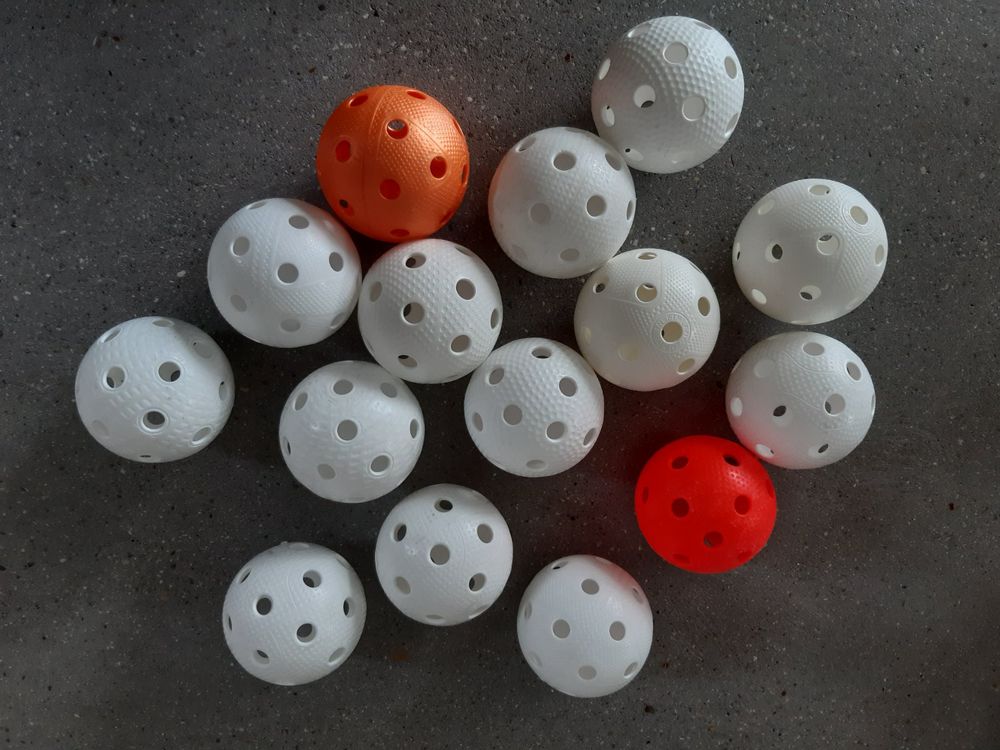 GladiatorFit Unihockey Bälle Set 10 Stück - Floorball Training