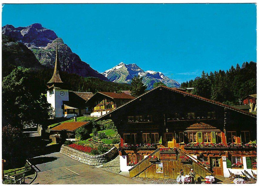 Ansichtskarten: AK Gsteig b. Gstaad, Berner Oberland – Gebraucht aus Rheinfelden von wil_m7gh