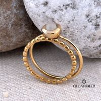Ring-Set aus 2 Ringen – Edelstahl –Silber - Grösse 58