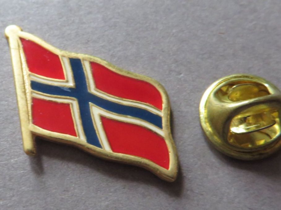 Placchette & Badge: PIN, LÄNDER FLAGGE NORWEGEN – Usato da Neuhausen venduto da luckimucki