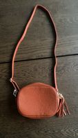 Orange Ledertasche Quaste - Sommer Umhängetasche handlich