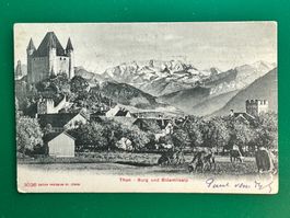 Thun - Burg und Blüemlisalp