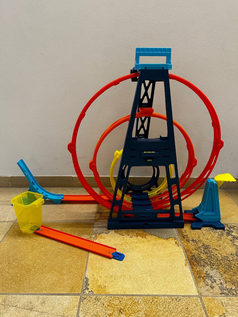 Hot Wheels Rennbahnen: Hot Wheels Track Builder Looping Set mit Autos – Gebraucht aus Riedholz von Sendel 2