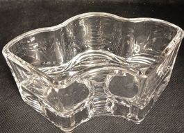 Glasschale transparent geschwungen gebraucht