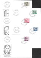 5 FDC 498-502 Serie Einzelmarken Mediziner ET 23.9.1971