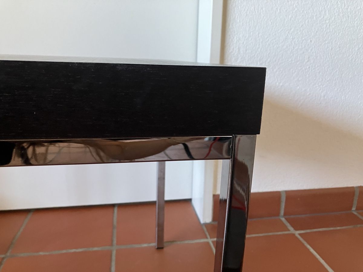 Tables: Tischlein, Schwarz mit Metallbeinen – Neuf (Voir description) à Speicher par mad_72ky 3