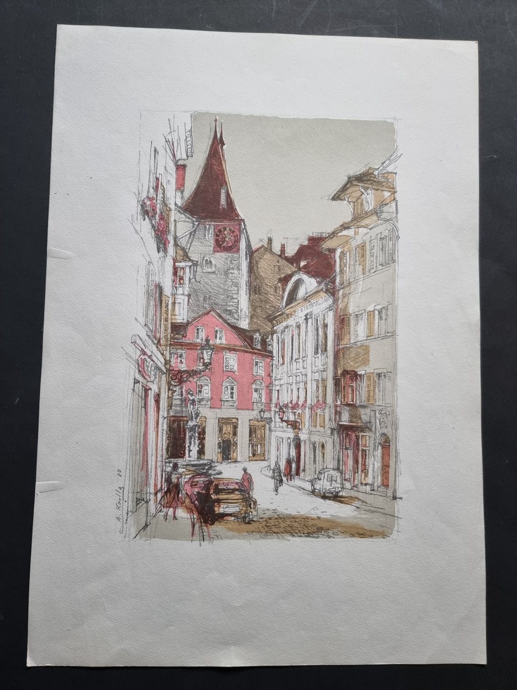 Grafica & Litografie: ALFRED KOELLA LITHOGRAPHIE ZÜRICH – Usato da Gersau venduto da grafik-kunst 3
