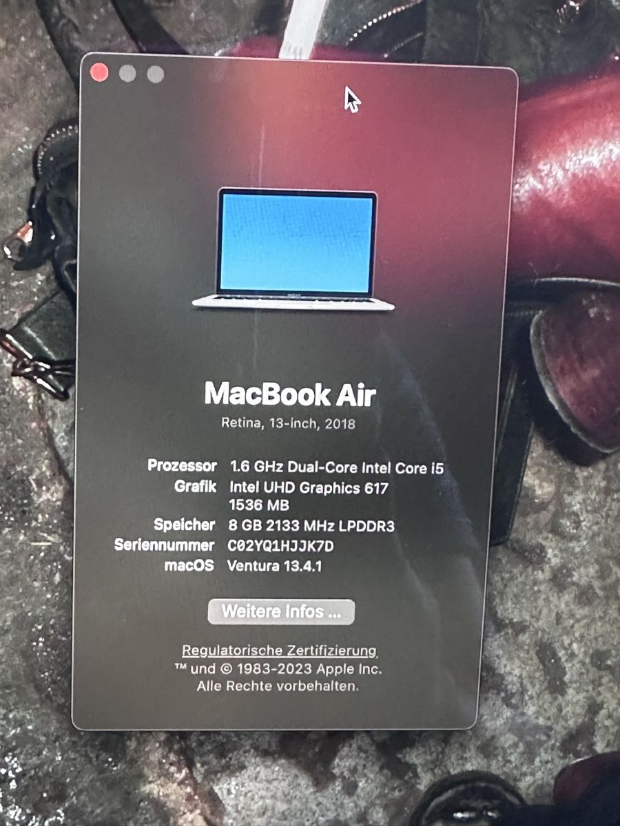 Apple Notebook: MacBook Air Retina 2018 – Usato da Zürich venduto da liv_e 3
