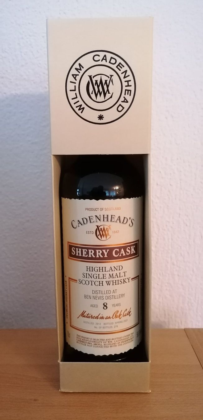 Ben Nevis Bevande alcoliche: Ben Nevis Cadenhead Oloroso Sherry Cask 56.6% – Nuovo e nell'imballaggio originale da Buochs venduto da Shoppingfriend 1