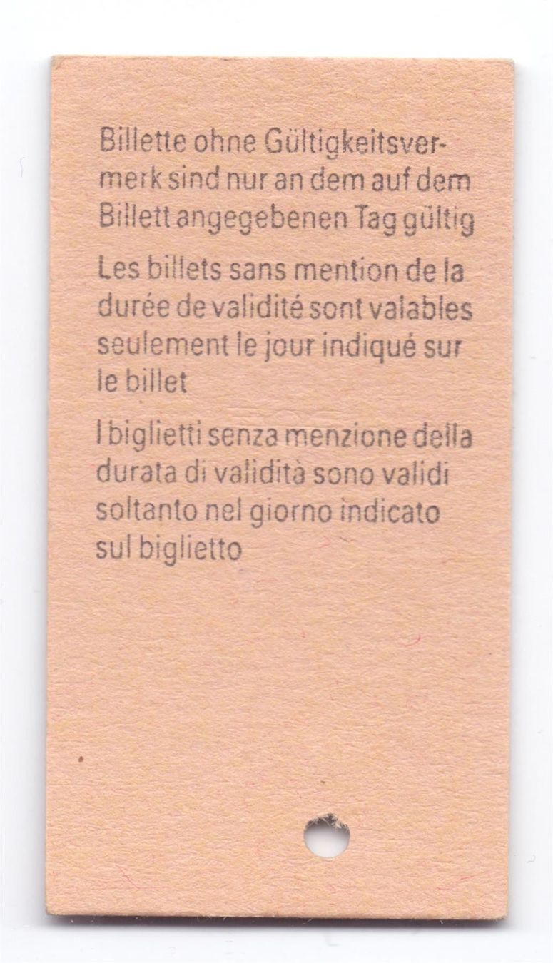 Biglietti: Billette Wengen - Lauterbrunnen WAB – Usato da Langenthal venduto da Sammlungs_aus 1