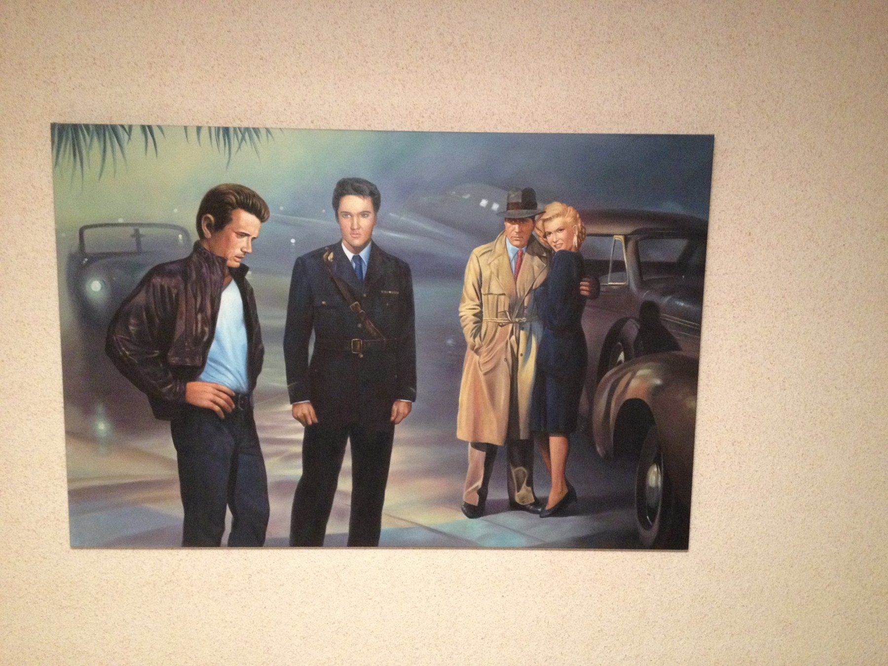 Dipinti: SUPERBE TABLEAU PENTURE SCENE CINEMA – Usato da Geneve venduto da tigre69