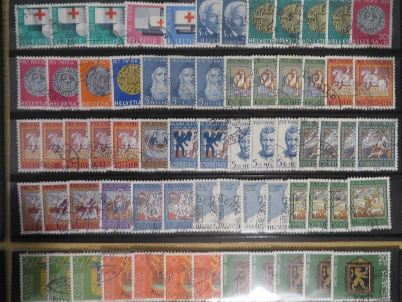 Tous les timbres: Pro Patria grosser Posten auf 4 Doppelsteckkarten – D'occasion à Spreitenbach par heitersberg54 7