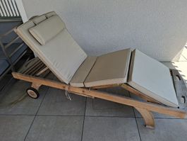 Teak Sonnenliege Liegestuhl