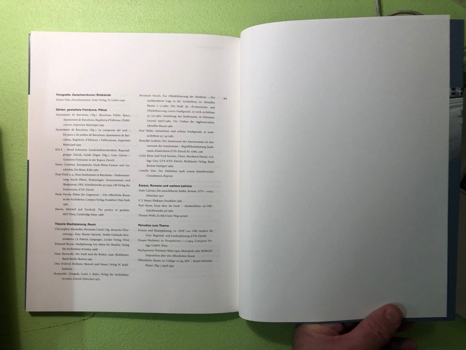 Bücher: Lebensraum Zwischenraum – Gebraucht aus Zürich von allp 8