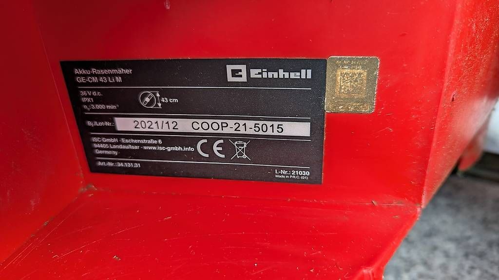 Tagliaerba: Einhell Akku Rasenmäher GE-CM 43 Li M – Usato da Opfikon venduto da topofspeedy 3