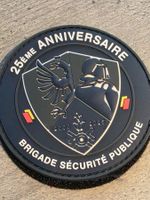 Polizei Abzeichen Badge sécurité public Genève Pvc Klett neu