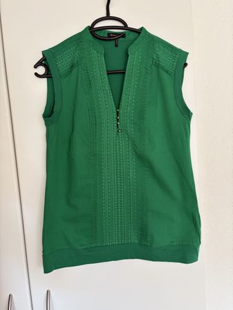 Massimo Dutti Bluse ärmellos grün Grösse S neuwertig