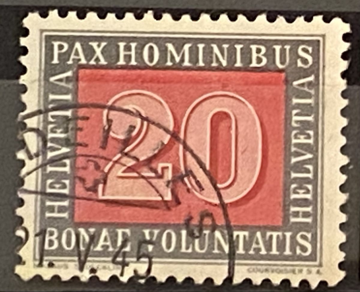 Tutti i francobolli: Timbres PAX -  Suisse – Usato da Petit-Lancy venduto da Solcarm 2