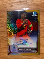 Topps Bowman Chrome 1st Amadou Onana Belgien Autogramm /50