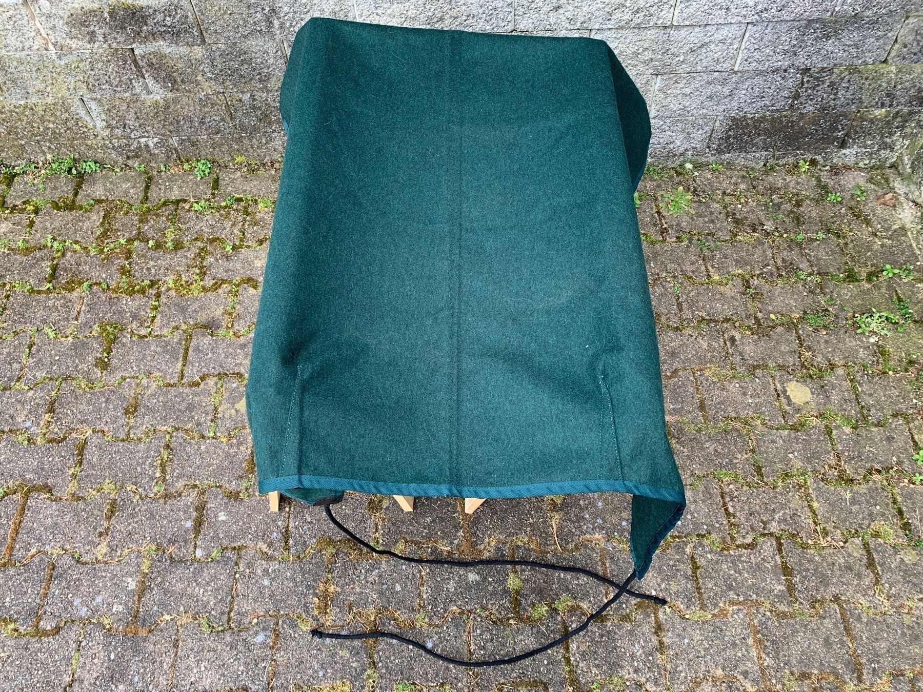 Carrozze: schöne dunkelgrüne Bockdecke – Usato da Feldbach venduto da Olive1 2