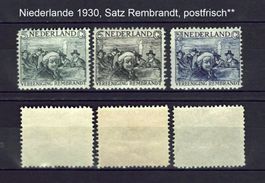 Niederlande 1930 Satz Rembrandt, postfrisch**