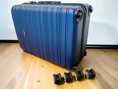 Reisekoffer Rollen abnehmbar XL 71x29x46cm BLAU NEU