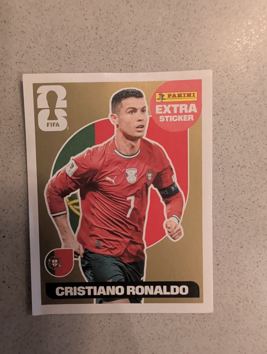 Panini Carte collezionabili: Cristiano Ronaldo GOLD Extra Sticker – Nuovo e nell'imballaggio originale da Unterengstringen venduto da MrBruno81