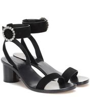 Isabel Marant - embellished leather low heel sandals