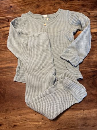 Kinder Pyjama Waffelstruktur Grösse 92