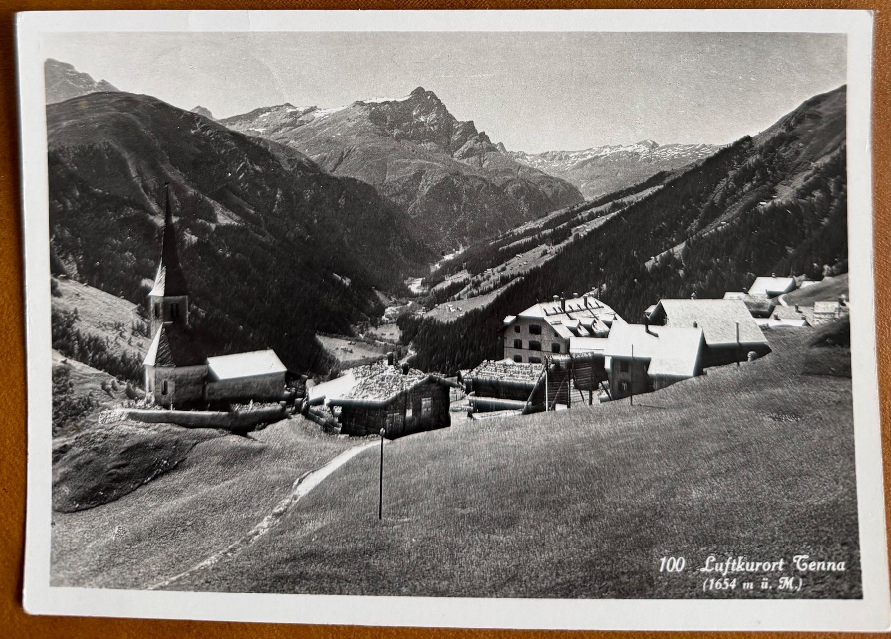 Cartoline postali: TENNA - Luftkurort 1943 – Usato da Lutry venduto da Ediego