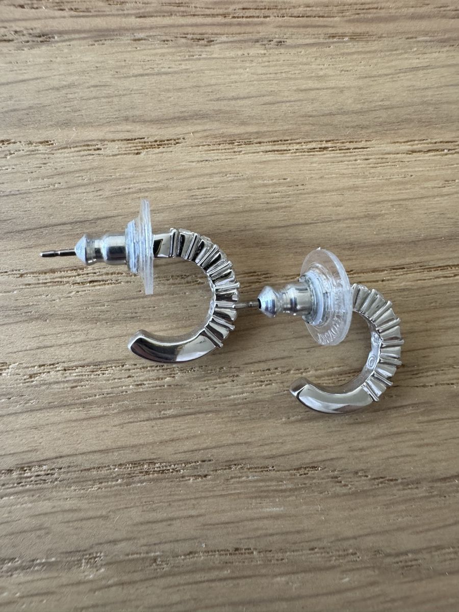 Swarovski Ohrringe & -stecker: Creolen silber mit Steinen Swarovski – Gebraucht aus Uznach von Martina191185 3